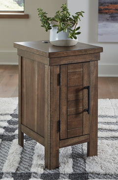 Grayish Brown Chairside End Table, product view 5 - 5