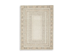 Taupe/Brown 60" x 83", complete rug product view - 5