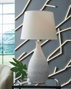 White/Black table lamp, product view 2 - 2
