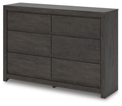 Charcoal / Six Drawer Dresser — opposite angle - 3