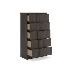 Dark Brown / Chest of Drawers, drawers open - 2