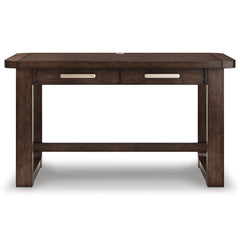 Dark Brown Home Office Desk, product view 2 - 2
