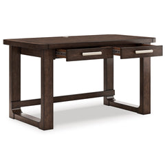 Dark Brown Home Office Desk, product view 3 - 3