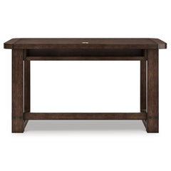 Dark Brown Home Office Desk, product view 4 - 4