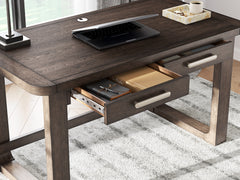 Dark Brown Home Office Desk, product view 5 - 5