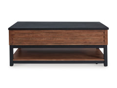 Warm Brown/Black Lift-Top Coffee Table, product view 2 - 2