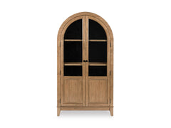 Natural/Black Dagandale display cabinet, full product view - 8