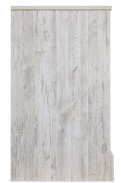 Whitewash / 52.72 in wide, side view of dresser - 4
