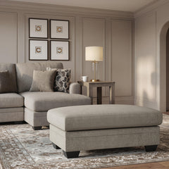 Taupe, ottoman in room - 6