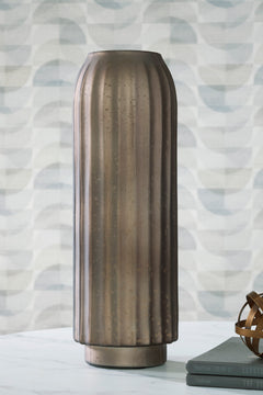 Brown 17.75-inch height vase, full product view - 7