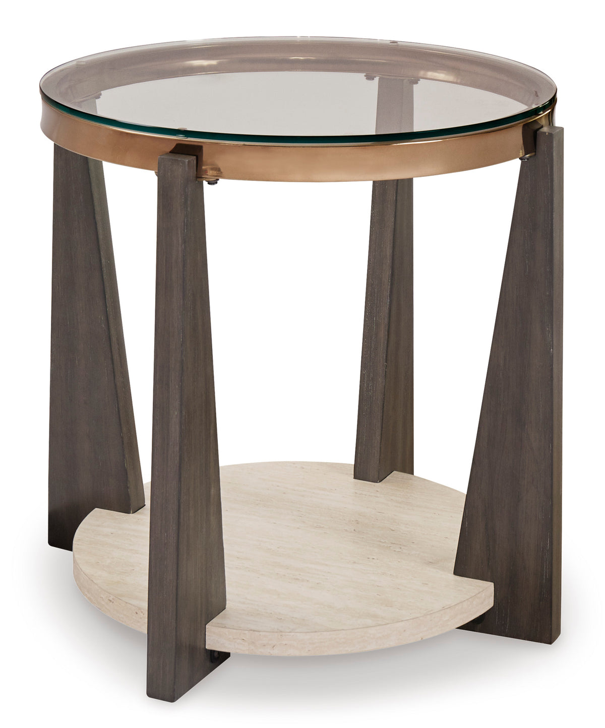 Multi, complete round end table product view