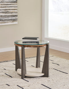 Multi, styled table; accessories excluded - 2
