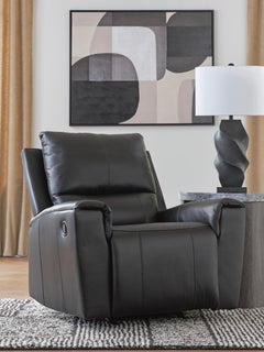 Black, recliner in room; other furniture and decor excluded - 2
