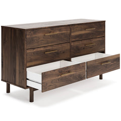 Mocha, dresser with drawers open - 2