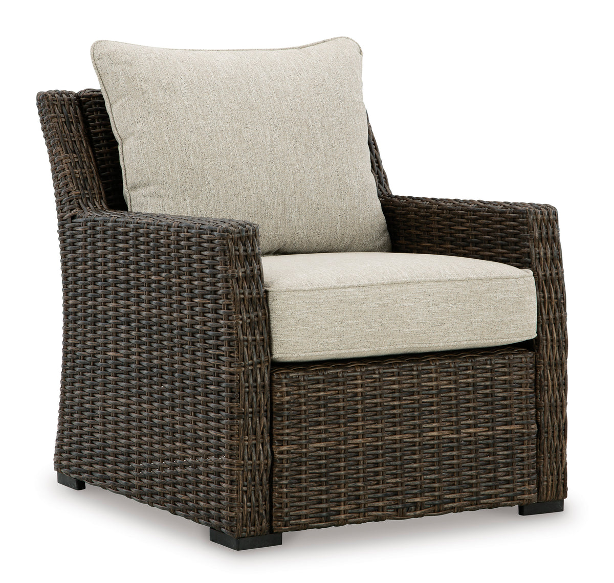Brown Lounge Chair w/Cushion (1/CN), view 1