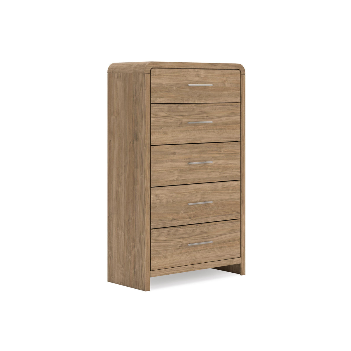 Warm Natural Brown / Chest of Drawers, complete product angled view