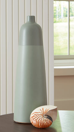 Sage Green 18.13-inch height vase, full product view - 5