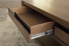 Brown Two-Drawer Coffee Table, product view 5 - 5