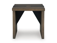 Light Brown Square End Table, product view 2 - 2