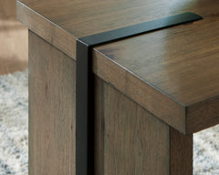 Light Brown Square End Table, product view 5 - 5
