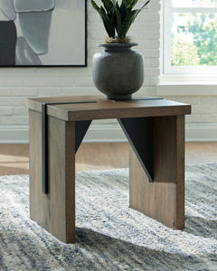 Light Brown Square End Table, product view 6 - 6