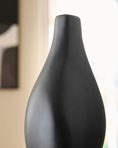 Black 18-inch height vase, product view 4 - 4