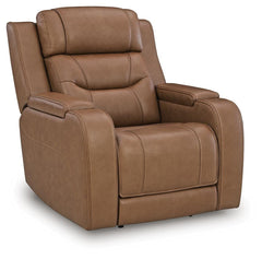 Caramel, full recliner in closed position - 4