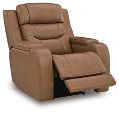 Caramel, full recliner in open position - 6