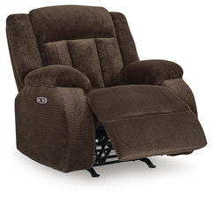 Chocolate, full recliner in open position - 3