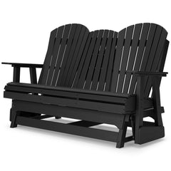 Black outdoor glider loveseat, product view 6 - 6