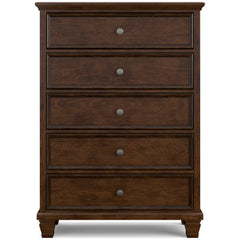 Brown, full front view of chest - 3