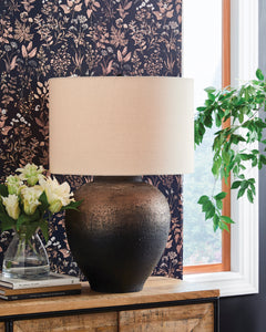 Brown/Black table lamp, product view 2 - 2