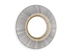 Black/Gold Finish Accent Mirror, view 1 - 1