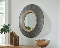 Black/Gold Finish Accent Mirror, view 5 - 5