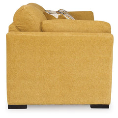 Sunflower, complete sleeper sofa closed side view - 4