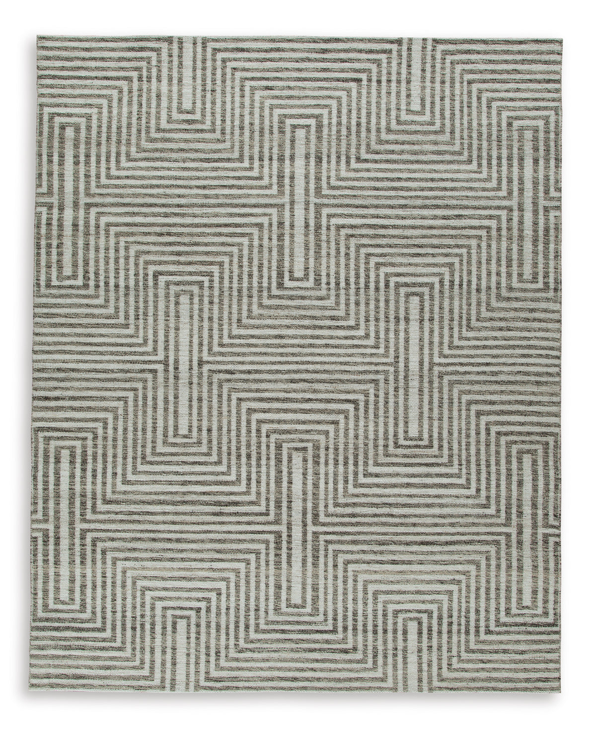 Ivory/Gray 96.75" x 119.5", complete rug product view