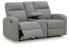 Sterling, complete loveseat with recliner extended - 3