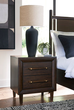 Merlot, nightstand in room setting - 5
