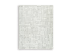 Ivory 92" x 117", complete rug product view - 1