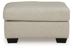 Bone, front view of complete ottoman - 2