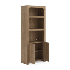 Brown display cabinet with open shelves, product view 2 - 2