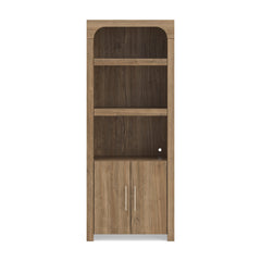 Brown display cabinet with open shelves, product view 3 - 3