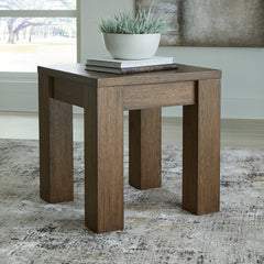 Warm Brown Wireless Charging End Table, product view 4 - 4