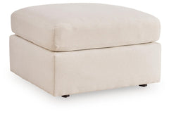 Oyster, complete ottoman angled view - 9