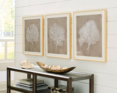 Taupe/White Hendridge wall art set, product view 5 - 5