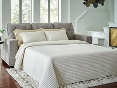 Iron, sleeper open in room; bedding and decor excluded - 2