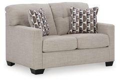 Pebble, full loveseat angled view - 5