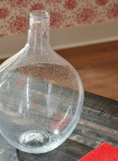 Clear 14.5-inch height vase, product view 3 - 9