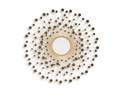 Bronze/Gold Finish Morwenna accent mirror, full product view - 1