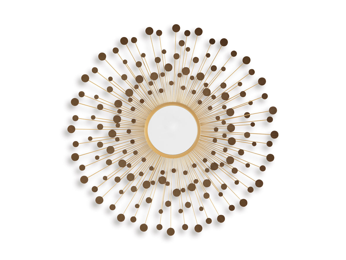 Bronze/Gold Finish Morwenna accent mirror, full product view